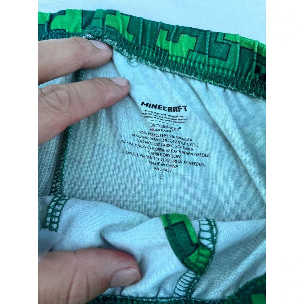 Minecraft Creeper TNT Kids Pajama Pants Green Size L‎